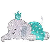 Adorable Baby Elephant Embroidery Pack - 5 Designs in 3 Sizes - FineryEmbroidery